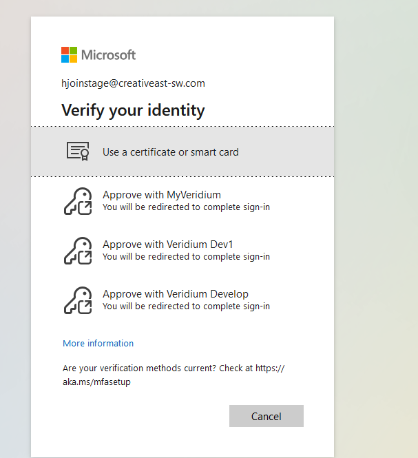 EAM - External Authentication Method