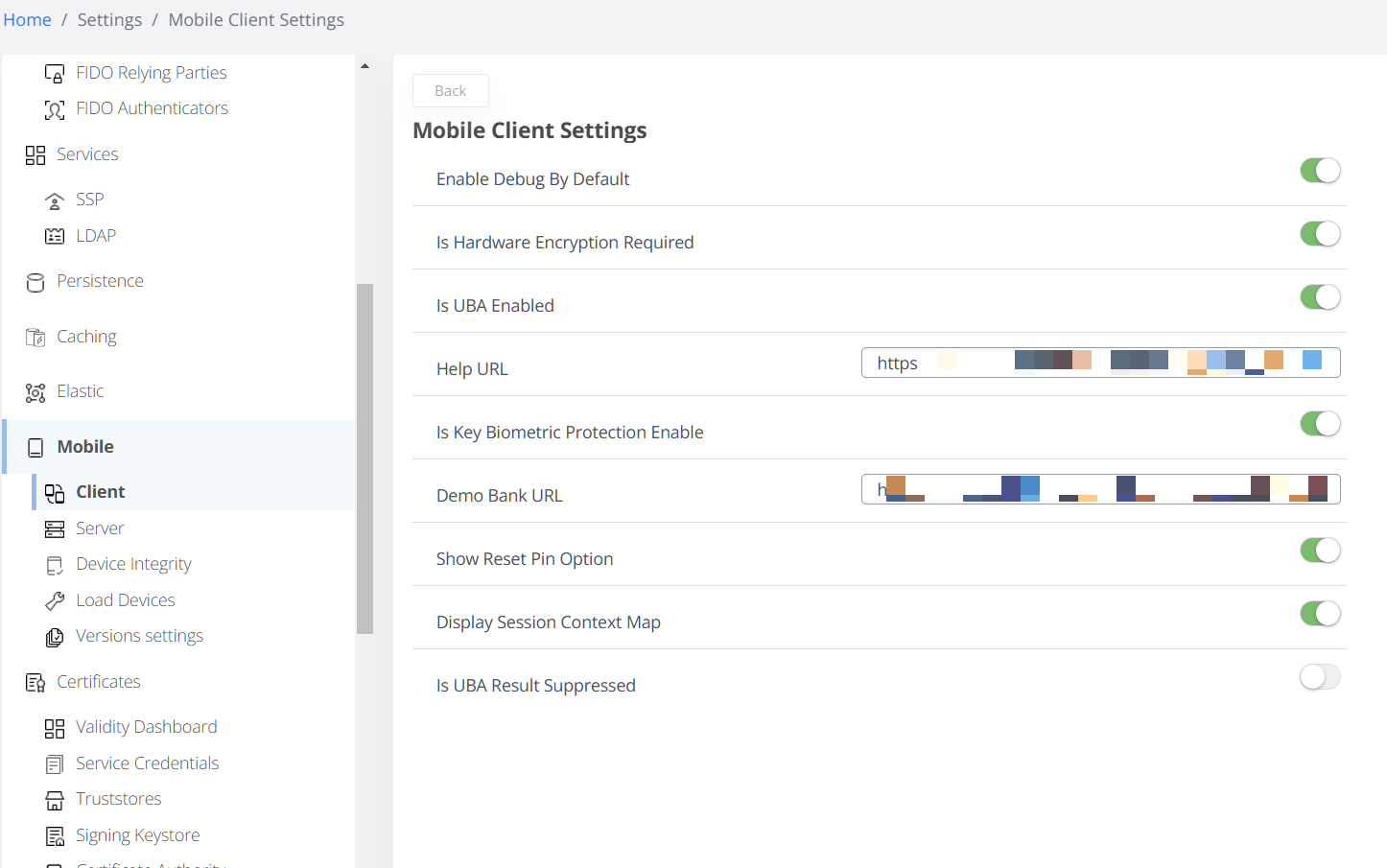mobile-client-settings