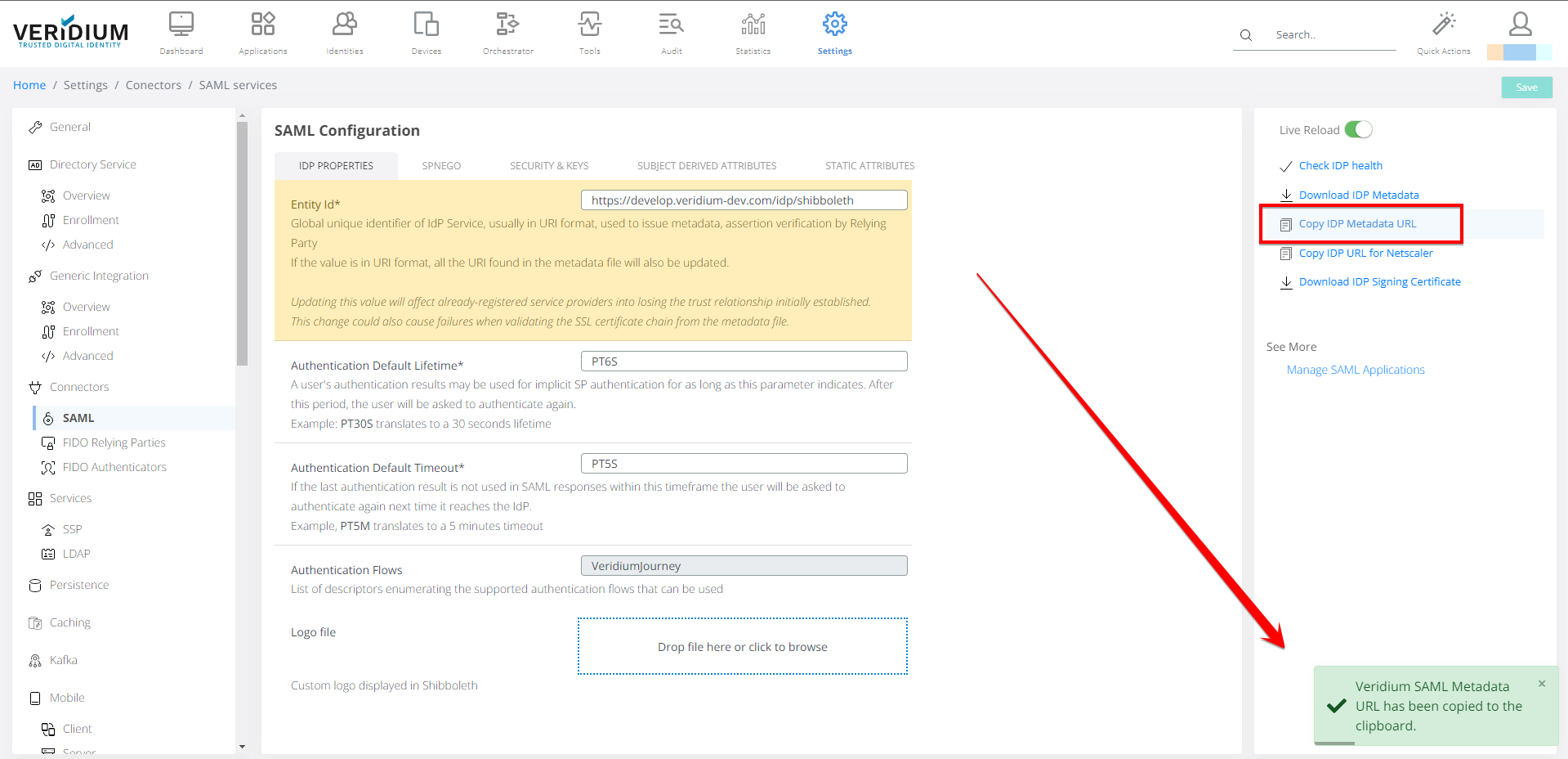 Copy IDP metadata url.png